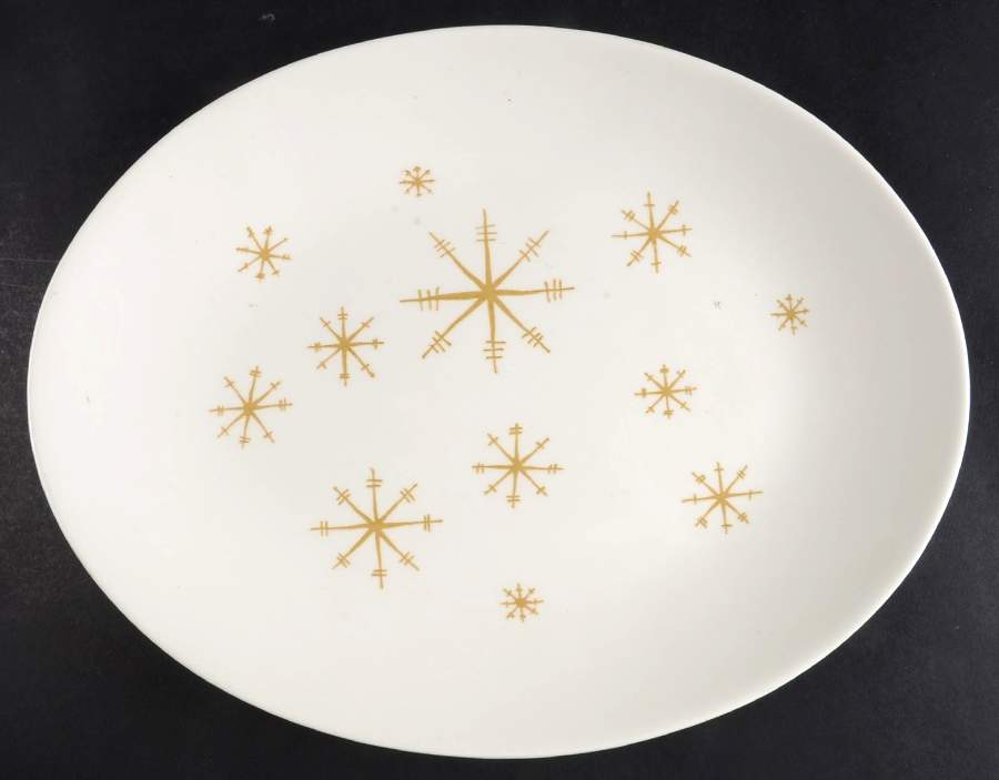 Crystal 13" Oval Serving Platter by Royal (USA)-1