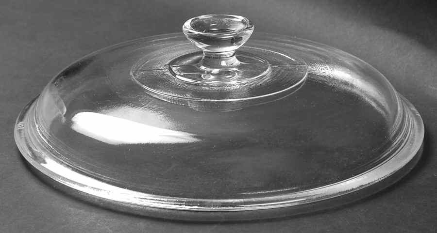Currier and Ives Blue Lid for 1 1/2 Quart Round Ovenware Casserole by Royal (USA)-1