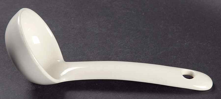 Currier and Ives Blue Gravy Ladle Solid Piece by Royal (USA)-1