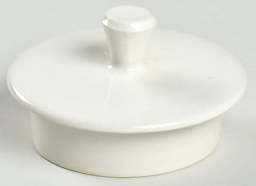 Currier and Ives Pink Lid for Teapot by Royal (USA)-1