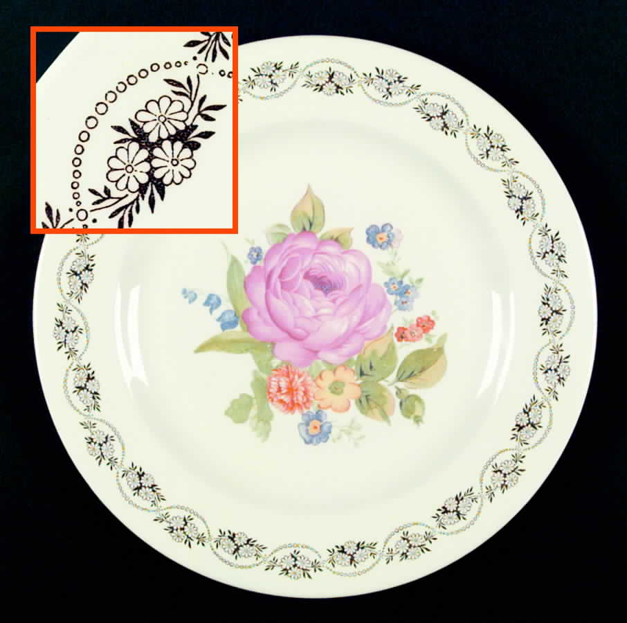 Daisy Ann Dinner Plate by Royal (USA)-1