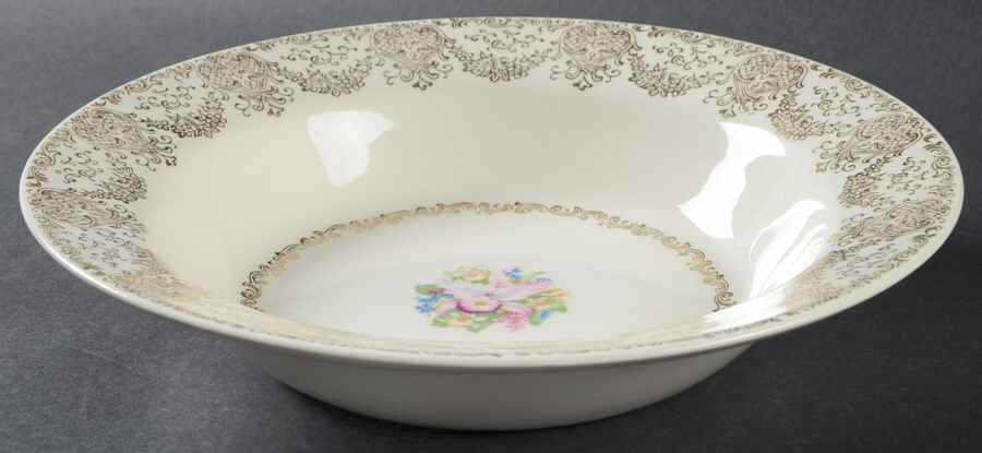 Delmar Lace 9" Round Vegetable Bowl by Royal (USA)-1