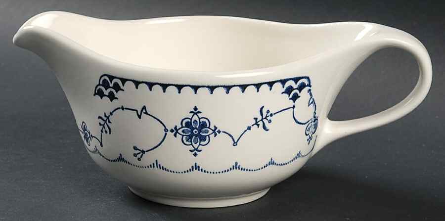 Delft Modern Blue Gravy Boat by Royal (USA)-1