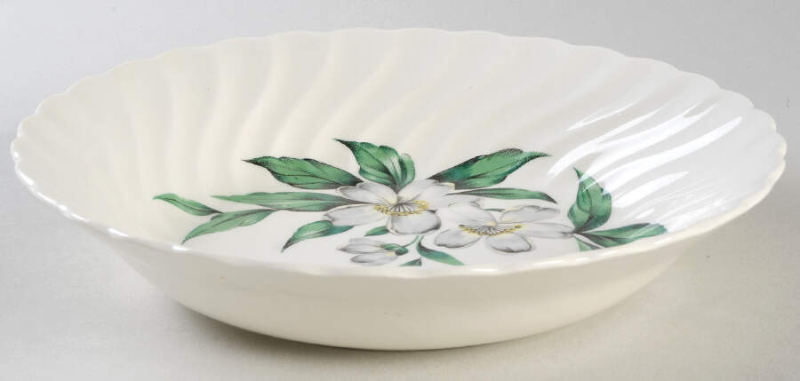 Dogwood (White Flowers) Coupe Soup Bowl by Royal (USA)-1