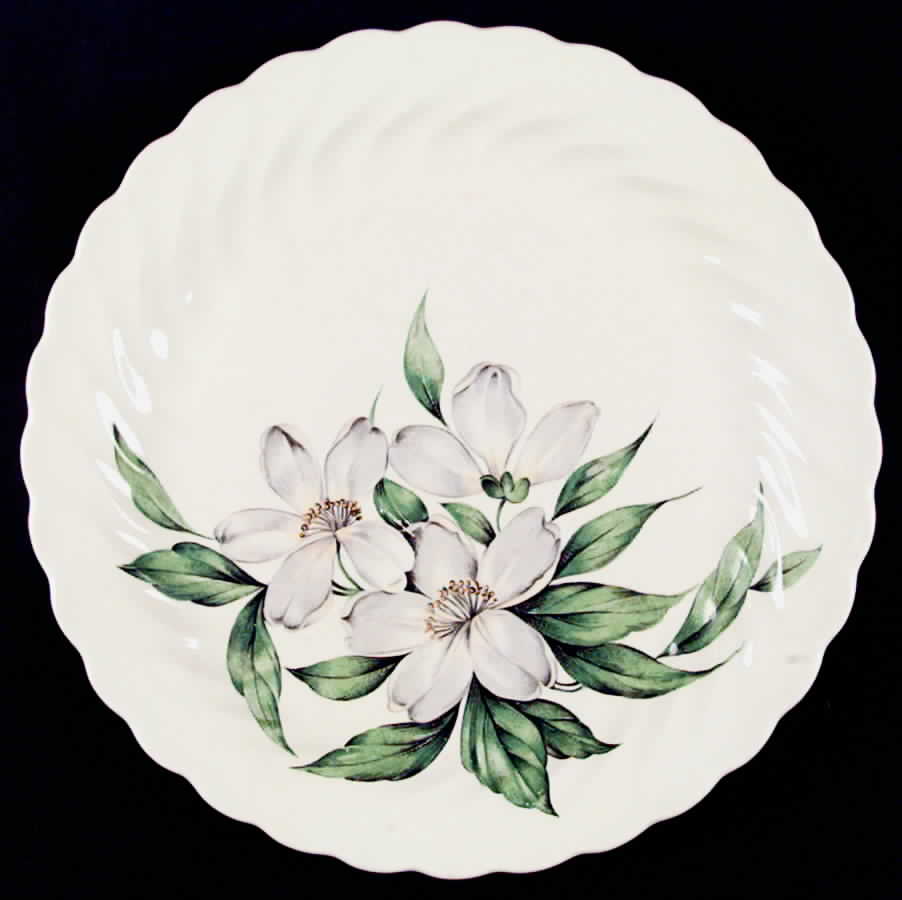 Dogwood (White Flowers) Dinner Plate by Royal (USA)-1
