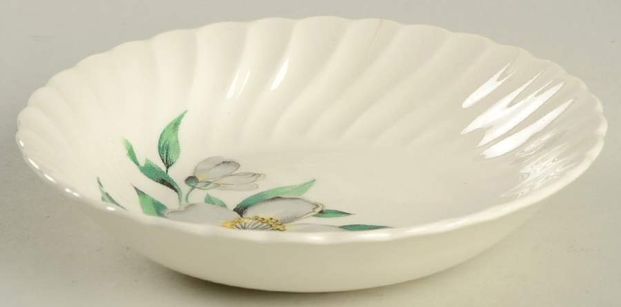 Dogwood (White Flowers) Fruit/Dessert (Sauce) Bowl by Royal (USA)-1