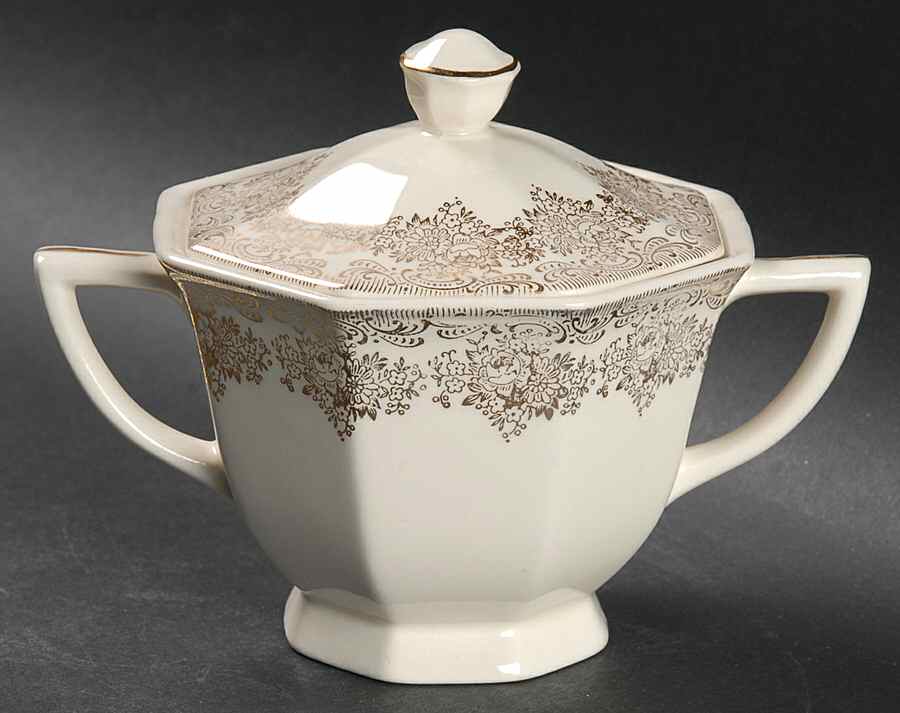 Duane Sugar Bowl & Lid by Royal (USA)-1