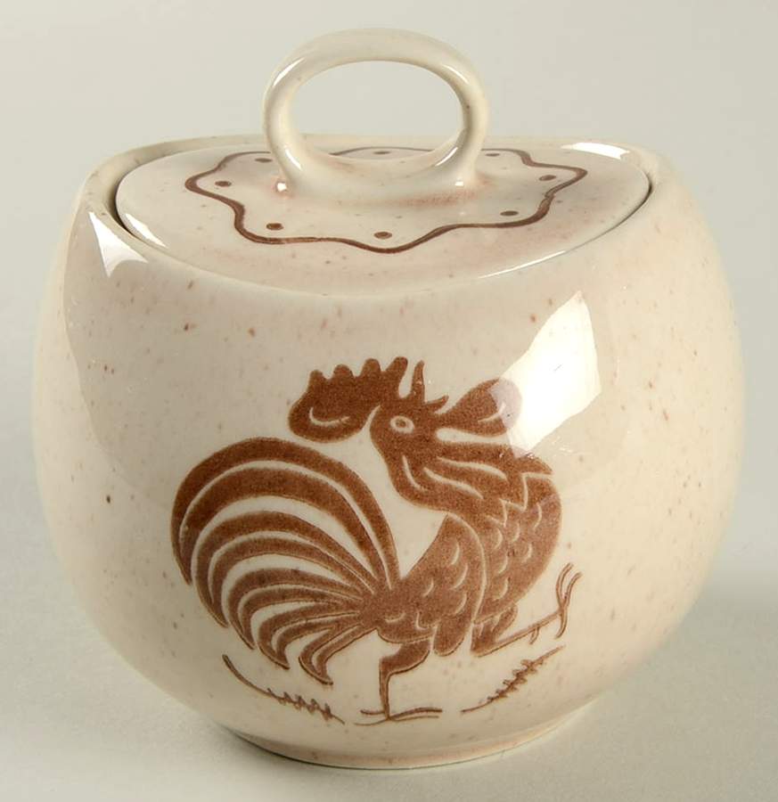 Early Morn Sugar Bowl & Lid by Royal (USA)-1