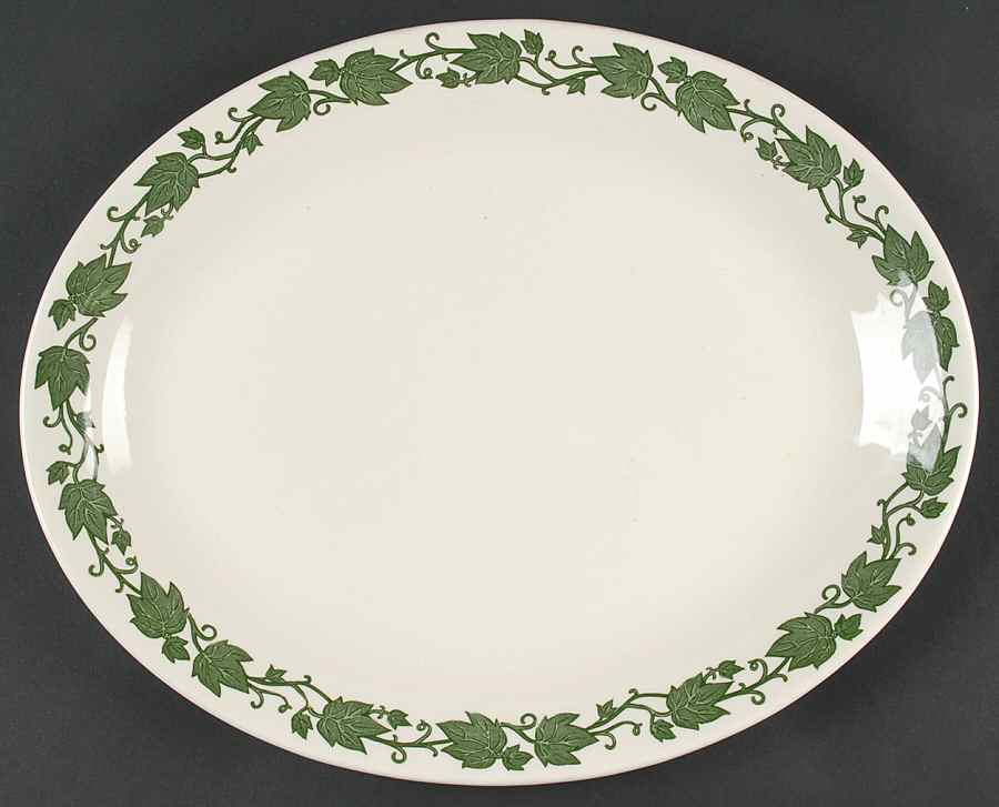 English Ivy (Rim) 13" Oval Serving Platter by Royal (USA)-1