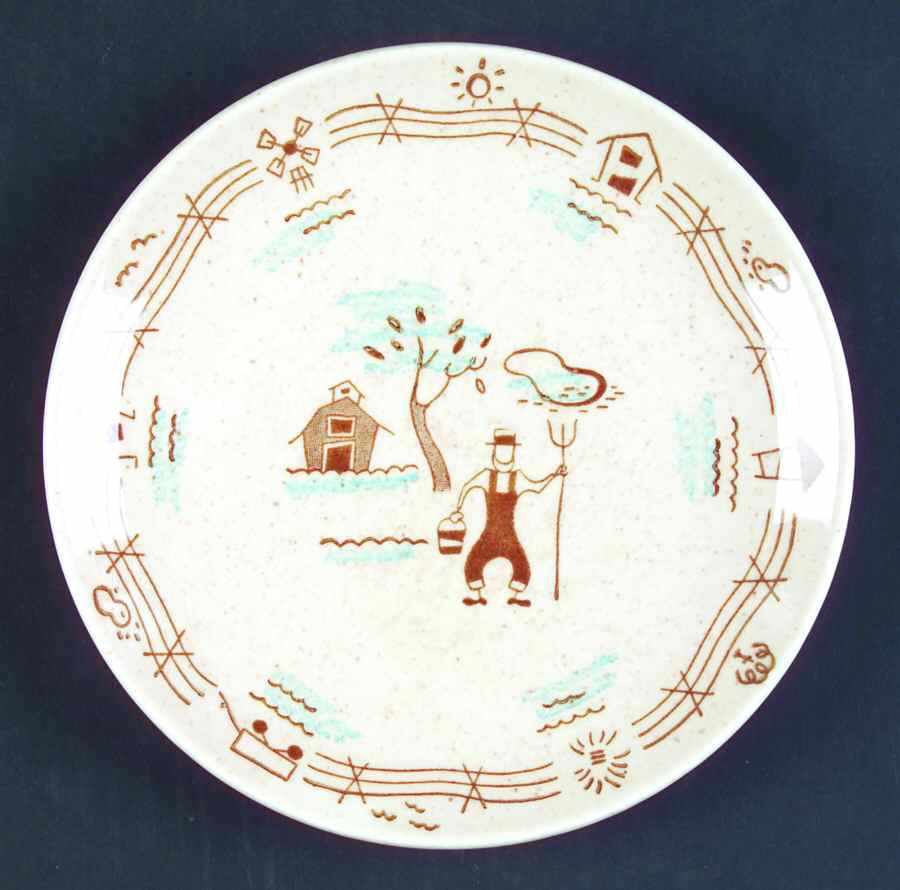 Farmer In The Dell Bread & Butter Plate by Royal (USA)-1