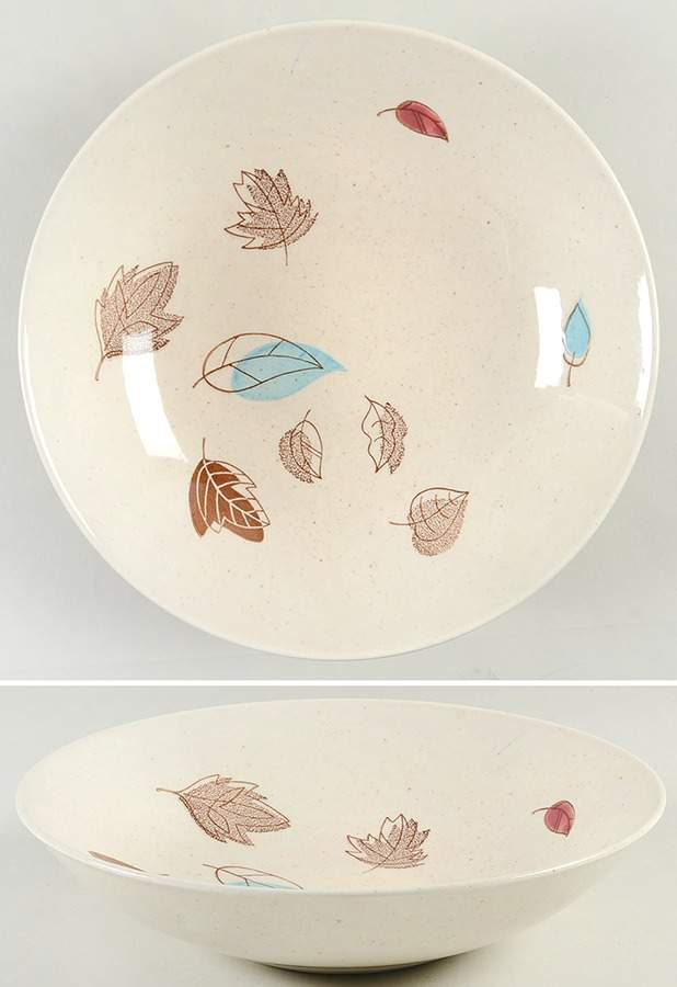 Falling Leaves 9" Round Vegetable Bowl by Royal (USA)-1