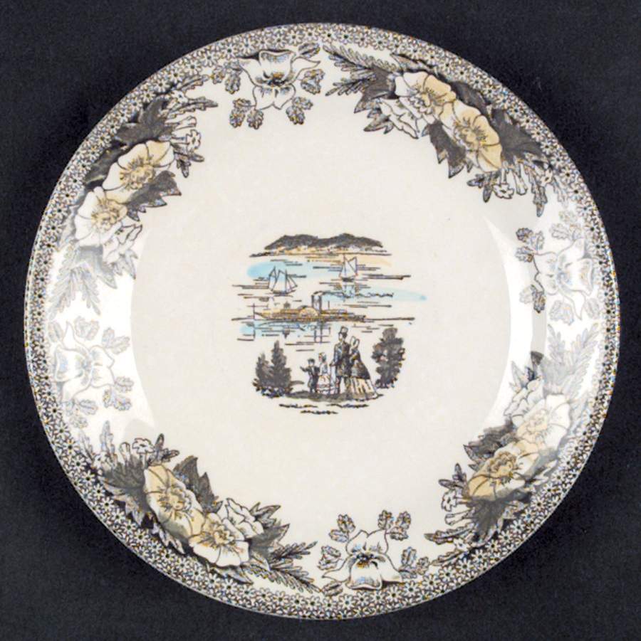 Fair Oaks Yellow Floral Saucer by Royal (USA)-1