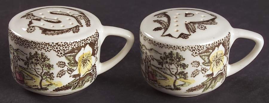 Fair Oaks Yellow Floral Salt & Pepper Set by Royal (USA)-1