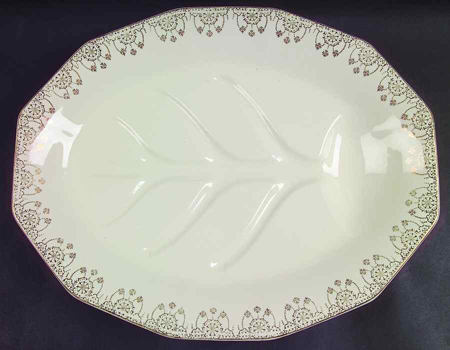 Flurette 14" Oval Serving Platter by Royal (USA)-1