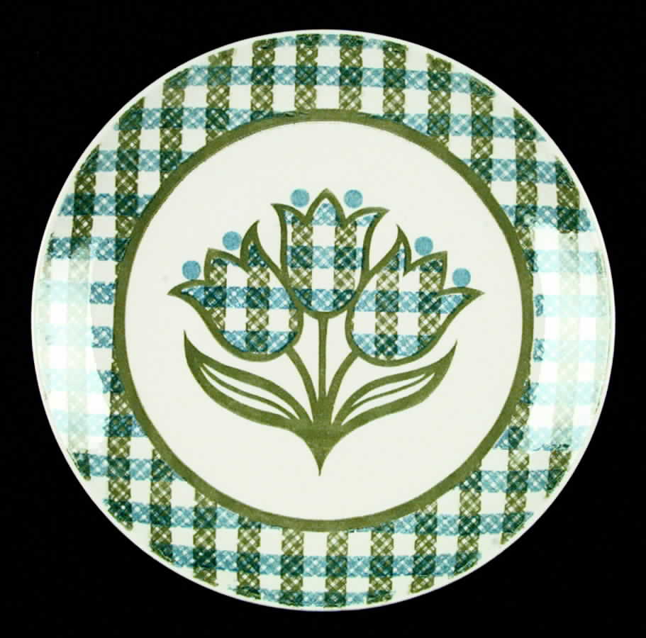 Gingham Garden (USA) Dinner Plate by Royal (USA)-1