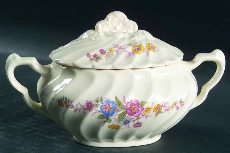 Gilda Sugar Bowl & Lid by Royal (USA)-1