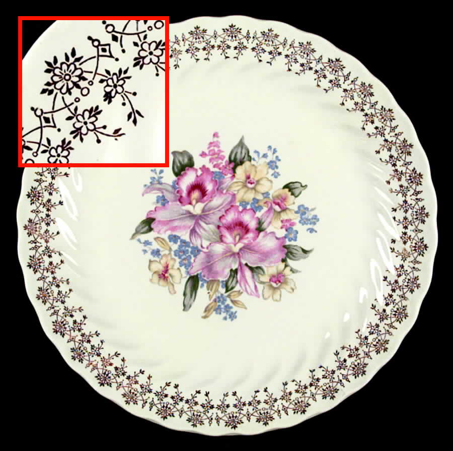 Golden Glory Dinner Plate by Royal (USA)-1