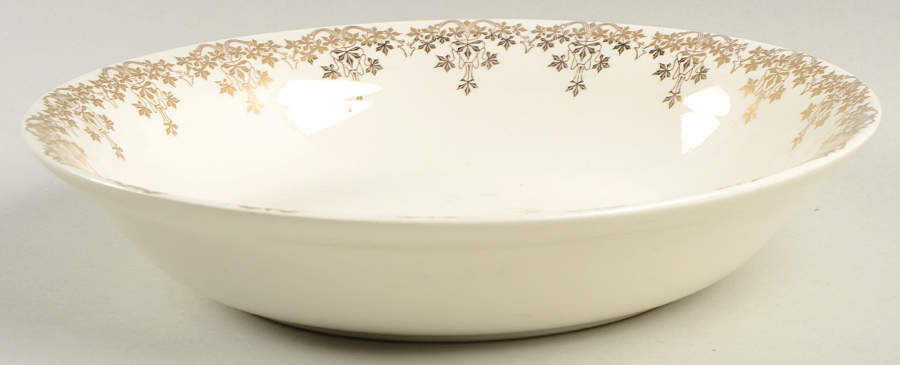 Gold Krest 9" Round Vegetable Bowl by Royal (USA)-1