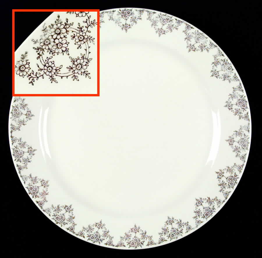 Gold Lace Dinner Plate by Royal (USA)-1