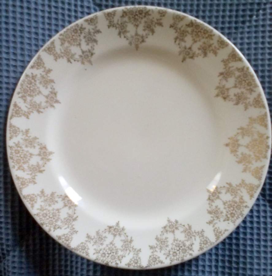 Gold Lace Bread & Butter Plate by Royal (USA)-1