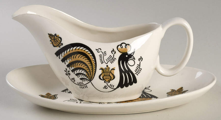 Good Morning Gravy Boat & Underplate by Royal (USA)-1