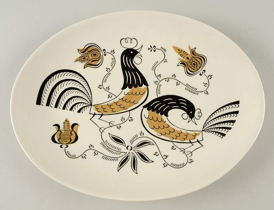 Good Morning 13" Oval Serving Platter by Royal (USA)-1