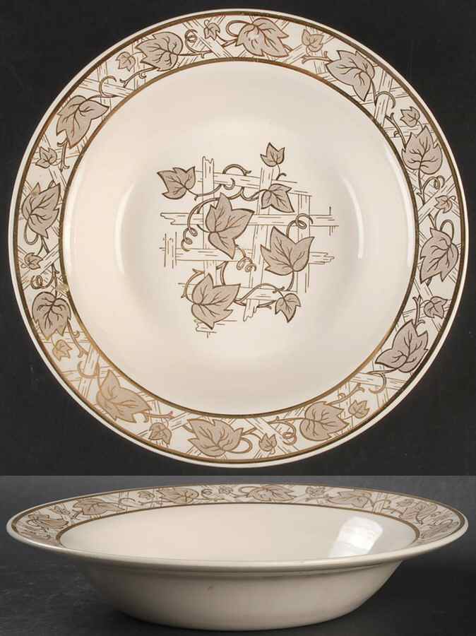 Golden Trellis 9" Round Vegetable Bowl by Royal (USA)-1