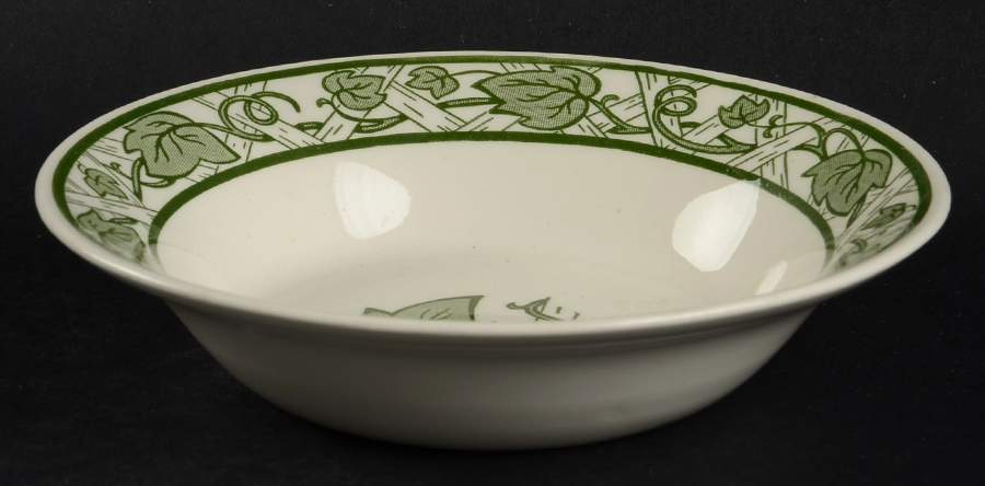 Green Trellis Fruit/Dessert (Sauce) Bowl by Royal (USA)-1