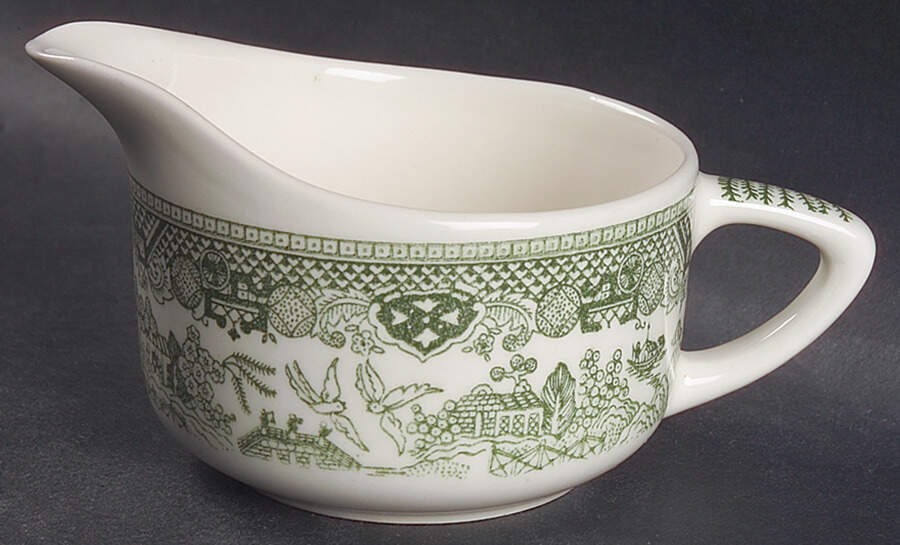 Green Willow Creamer by Royal (USA)-1