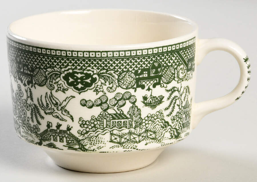 Green Willow Flat Cup by Royal (USA)-1