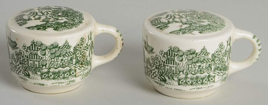 Green Willow Salt & Pepper Set by Royal (USA)-1