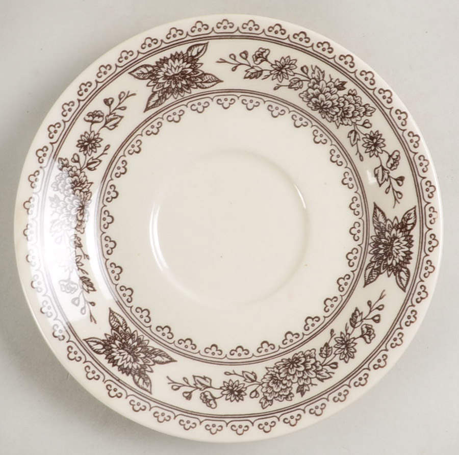 Hampshire Brown Saucer by Royal (USA)-1