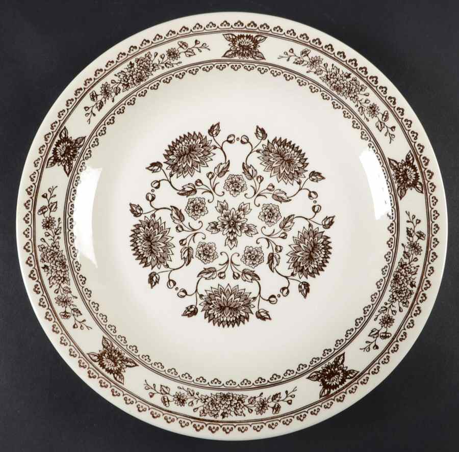 Hampshire Brown 11" Chop Plate (Round Platter) by Royal (USA)-1