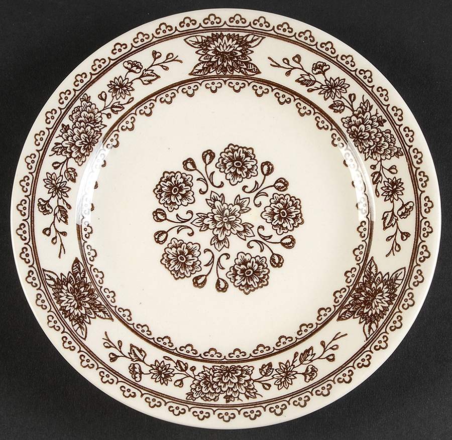 Hampshire Brown Bread & Butter Plate by Royal (USA)-1