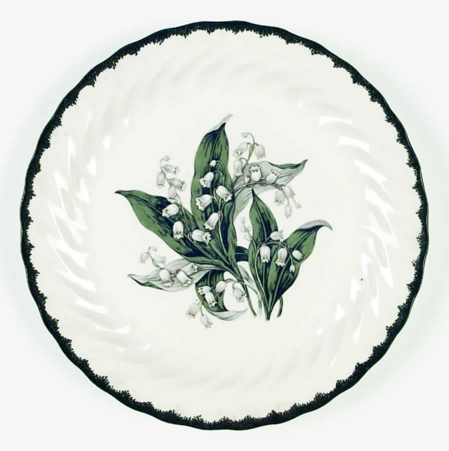 Lily of The Valley (Green Border) Dinner Plate by Royal (USA)-1