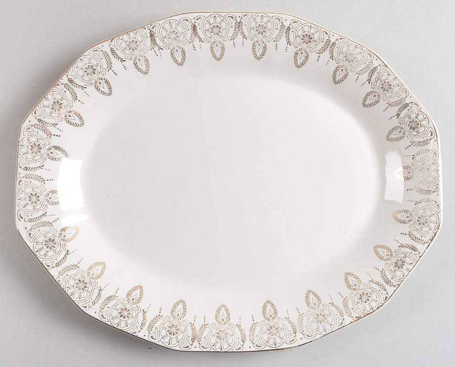 Manhattan 11" Oval Serving Platter by Royal (USA)-1