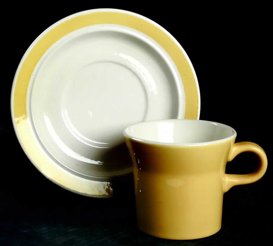 Margarita Flat Cup & Saucer Set by Royal (USA)-1