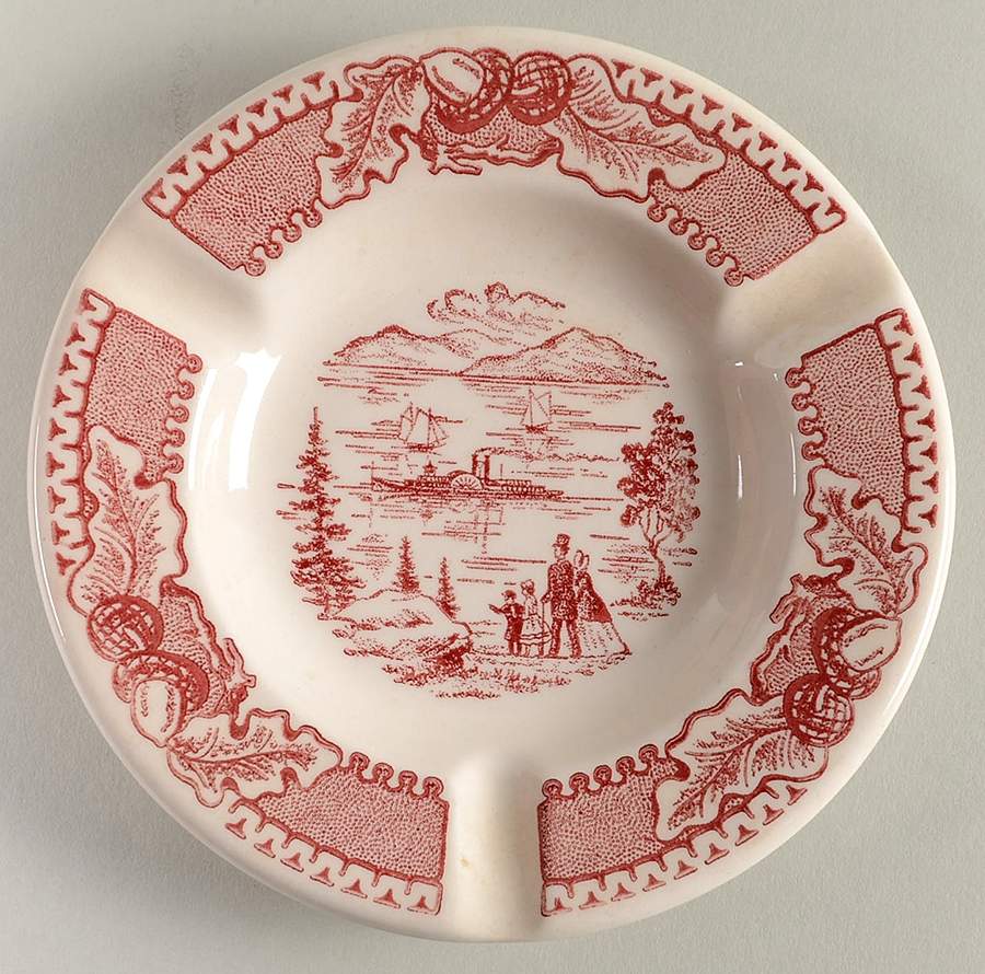 Memory Lane Pink Small Ashtray by Royal (USA)-1