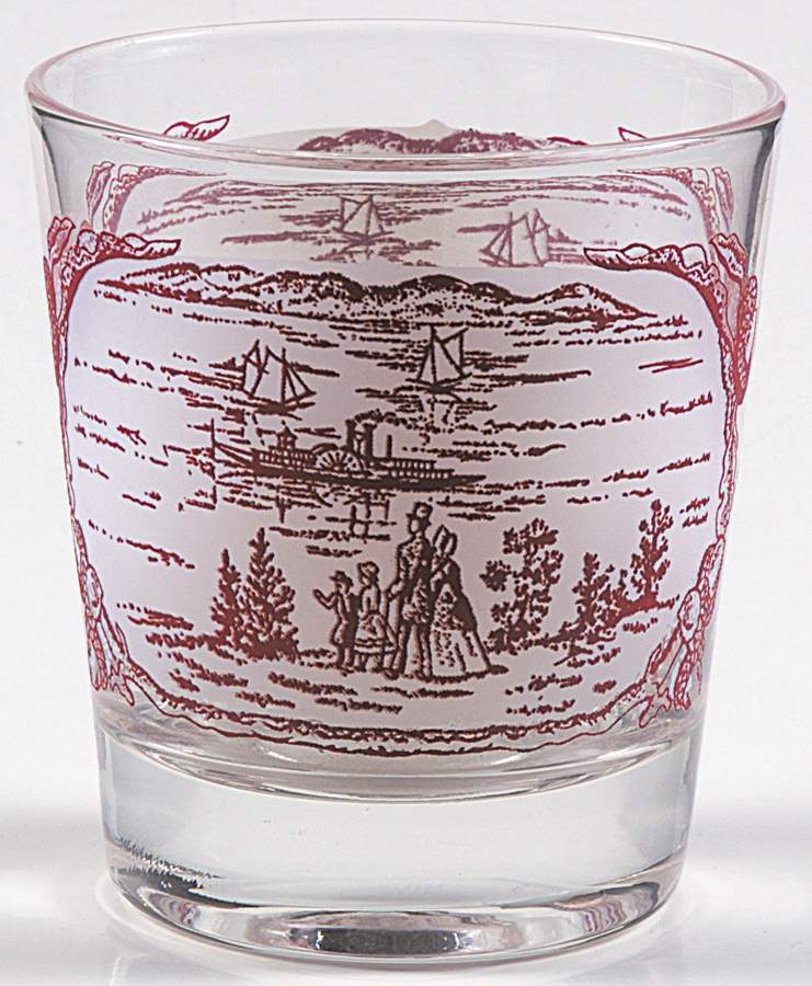 Memory Lane Pink 6 Oz Glassware Old Fashioned by Royal (USA)-1