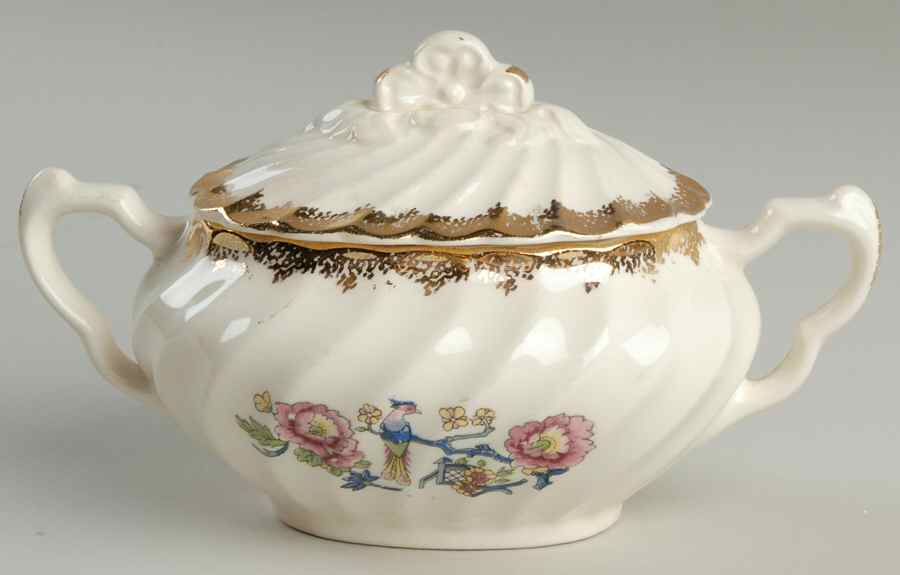 Ming Tree Sugar Bowl & Lid by Royal (USA)-1