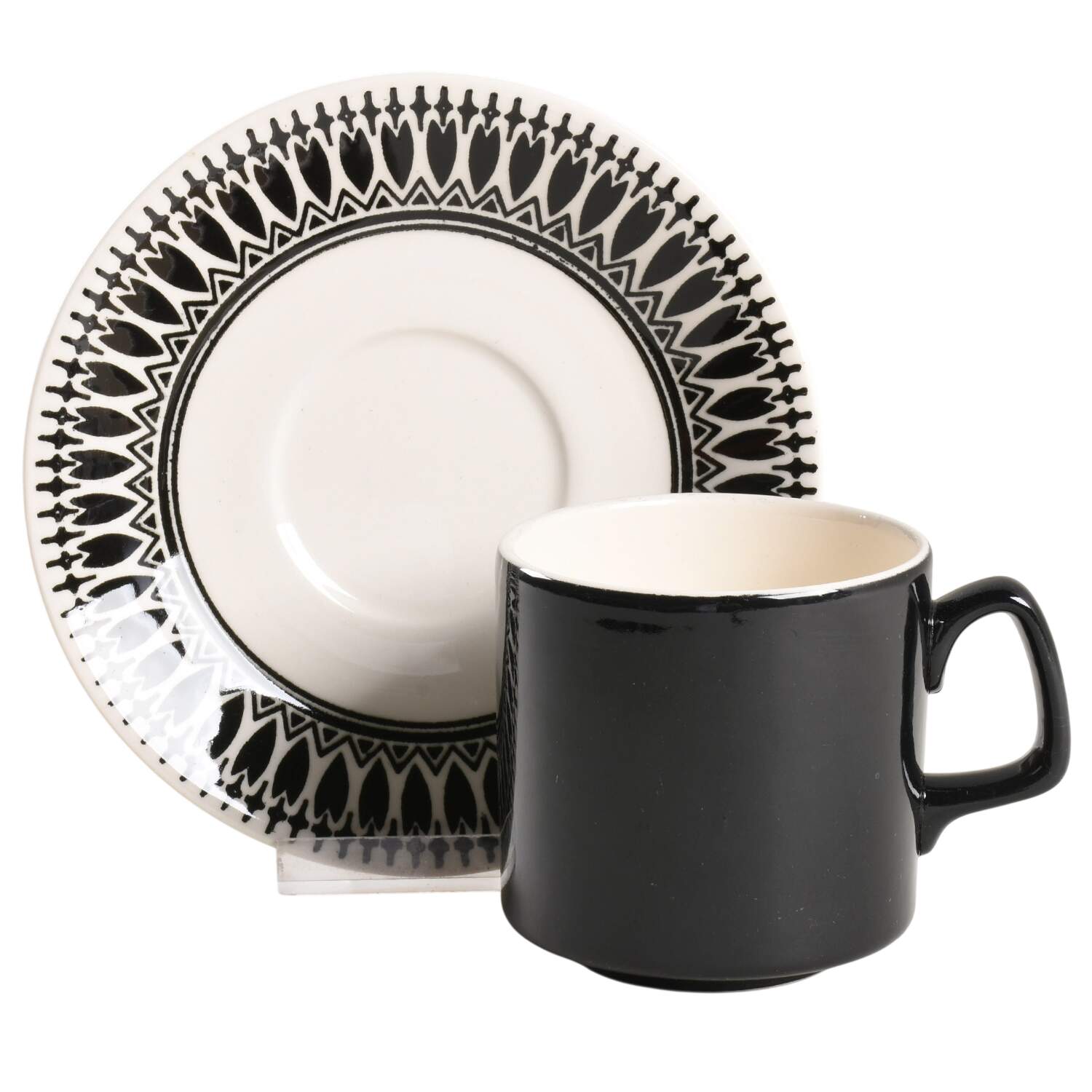 Night Song Flat Cup & Saucer Set by Royal (USA)-1