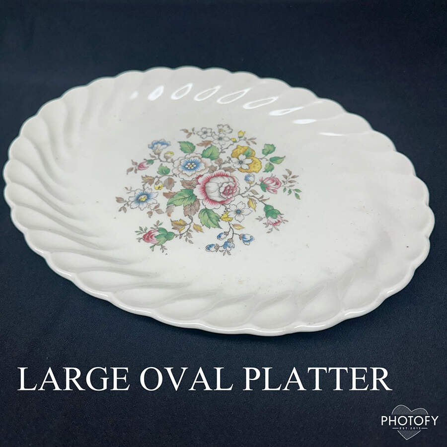 Nola 14" Oval Serving Platter by Royal (USA)-1