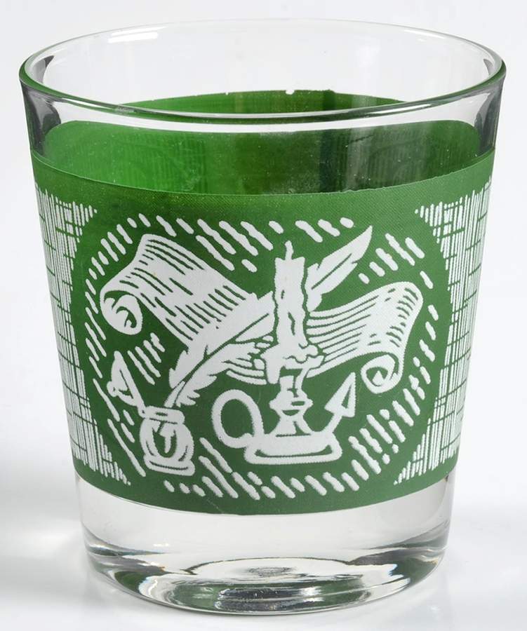 The Old Curiosity Shop (Green) 6 Oz Glassware Old Fashioned by Royal (USA)-1