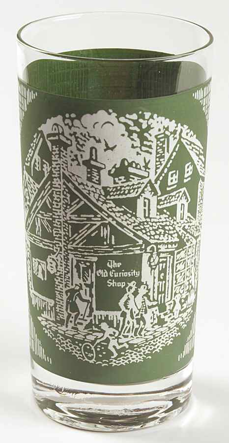 The Old Curiosity Shop (Green) 12 Oz Glassware Tumbler by Royal (USA)-1