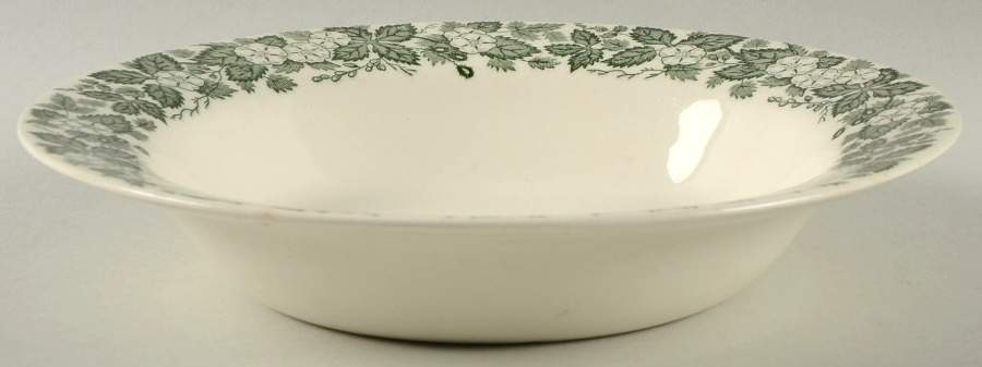Old English Green 9" Round Vegetable Bowl by Royal (USA)-1