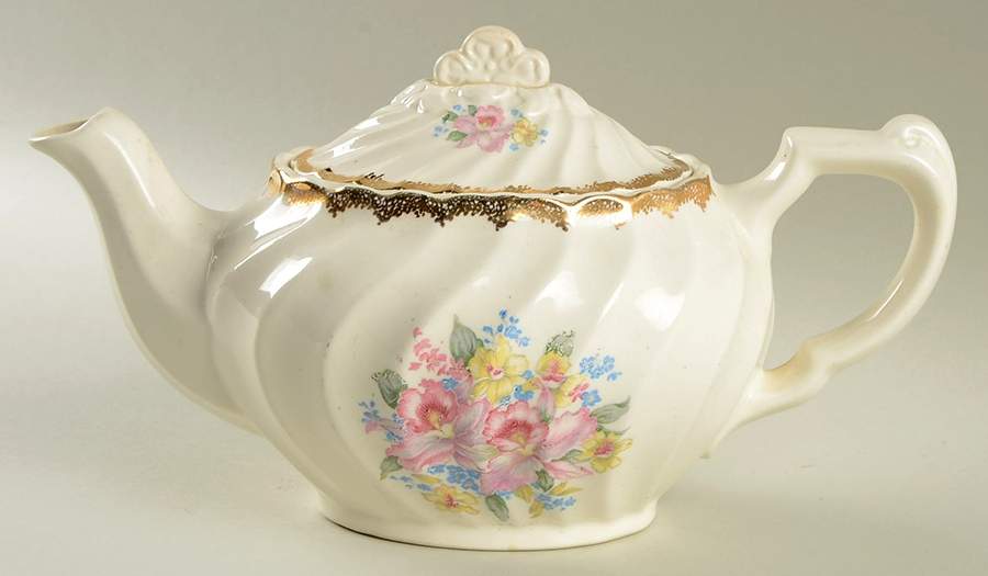Orchids N Love Teapot & Lid by Royal (USA)-1