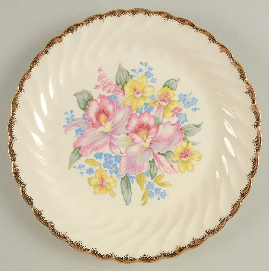 Orchids N Love Luncheon Plate by Royal (USA)-1