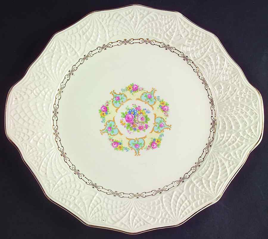 Parisian Handled Cake Plate by Royal (USA)-1
