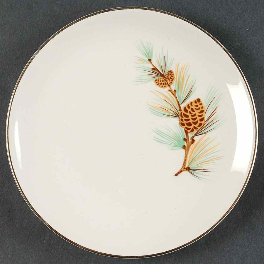 Pine Cone Bread & Butter Plate by Royal (USA)-1