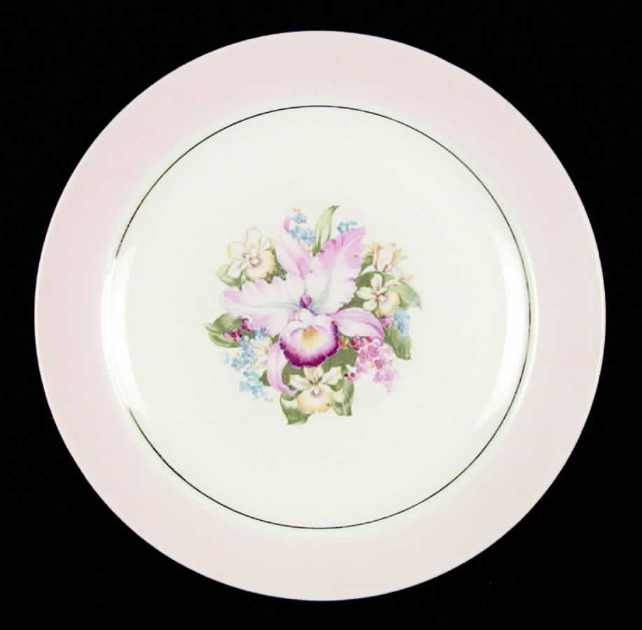 Pink Orchid (USA) Dinner Plate by Royal (USA)-1